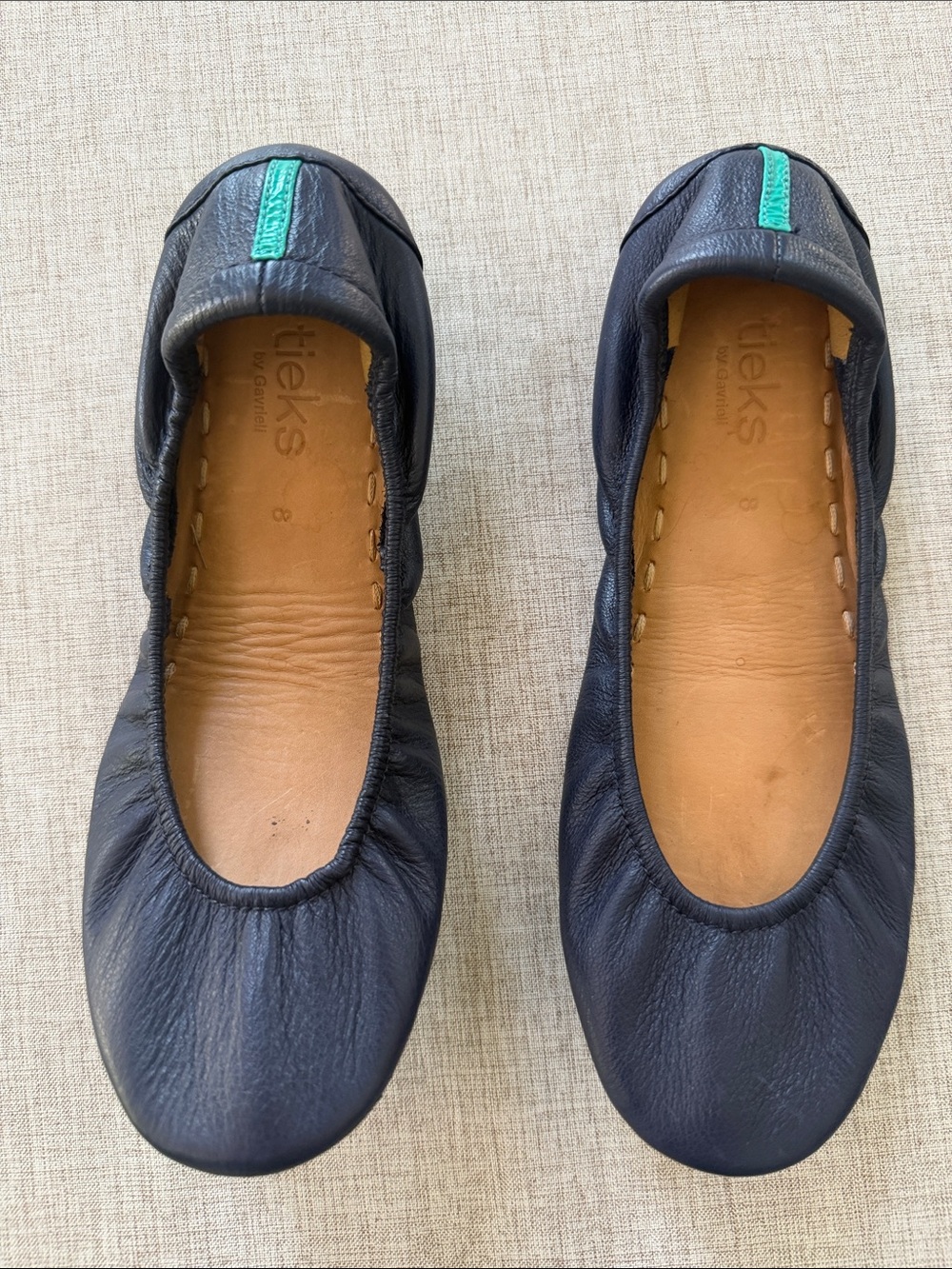 Turks Ballet Flats Navy Blue Women’s 8 comfort minimalist capsule - Picture 3 of 10